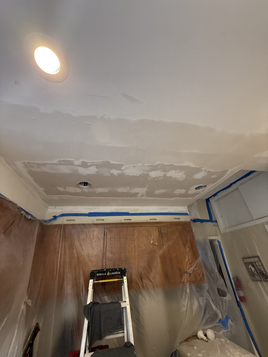 Drywall compound applied