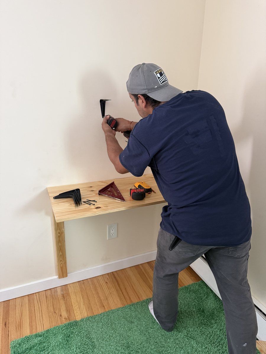 Installing shelf brackets